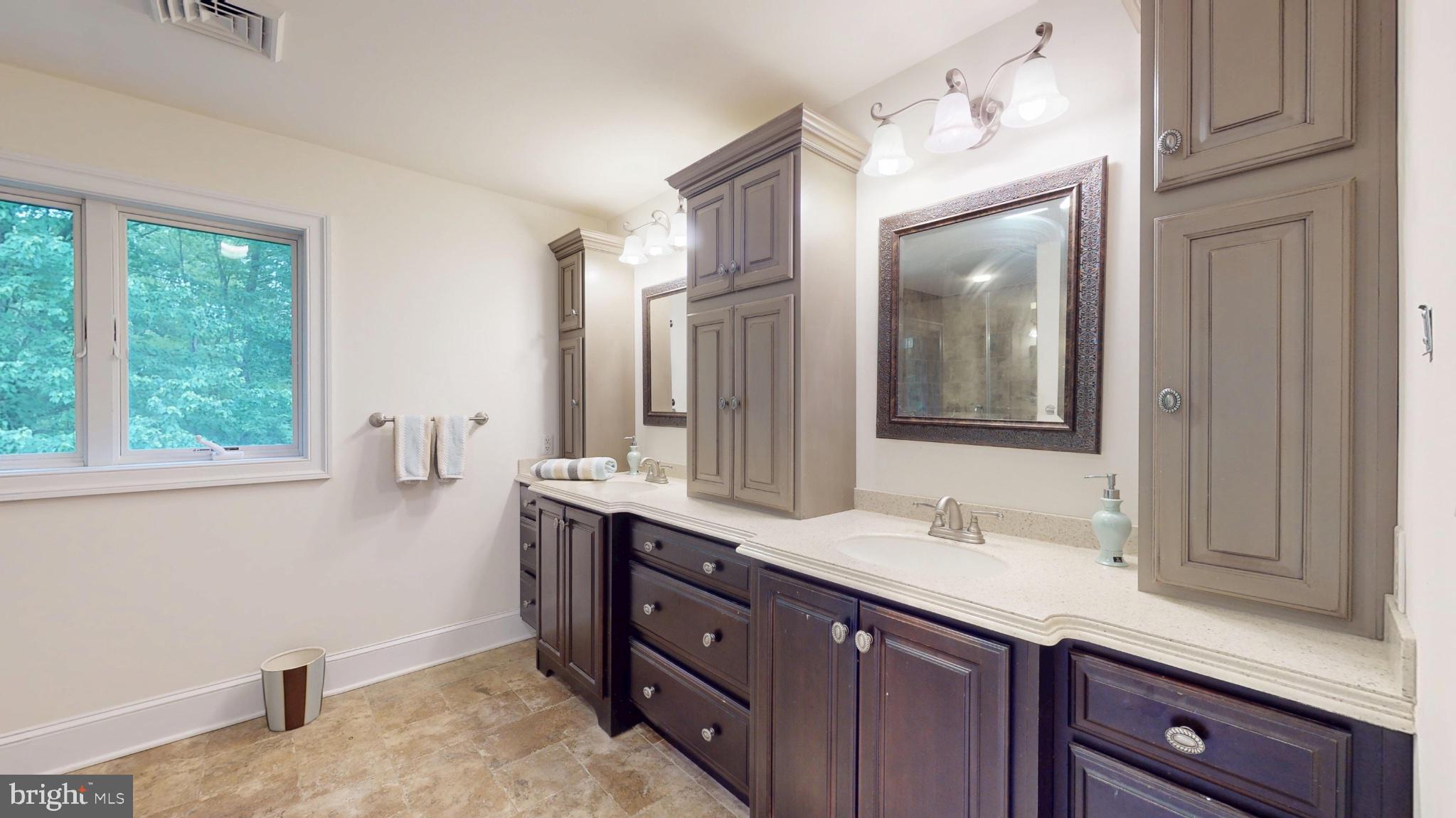 309 Ark Road Mount Laurel, NJ 08054 - Photo 30 of 60 a spacious bathroom with a granite countertop sink mirror and double