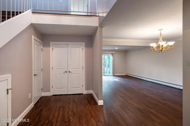 a view of livingroom with hardwood floor and window