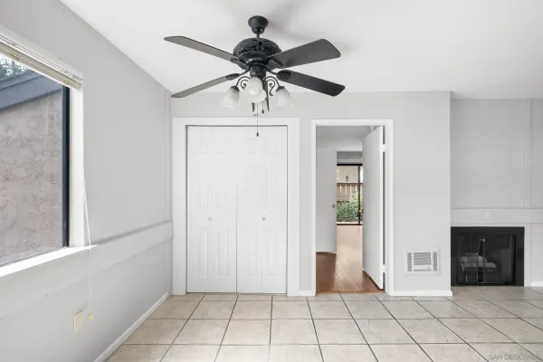 a bathroom with a shower and a shower