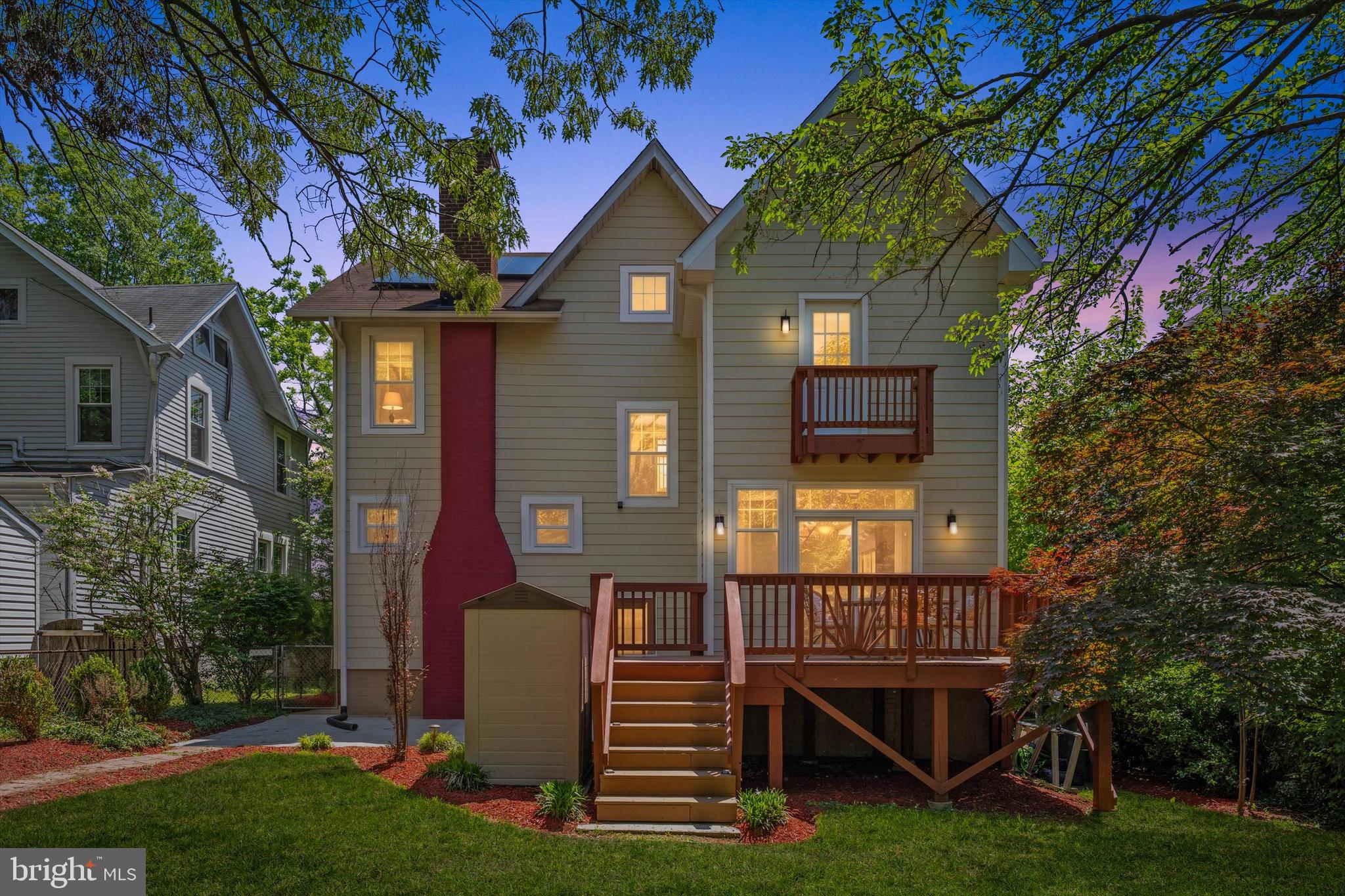219 Rittenhouse Street Northwest Washington, DC 20011 - Photo 6 of 68 Rear Twilight