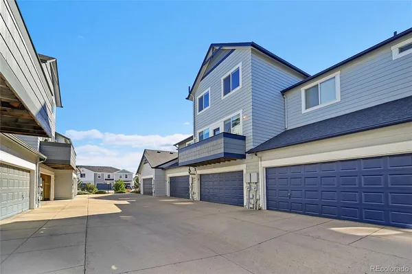 a view of a house with a garage