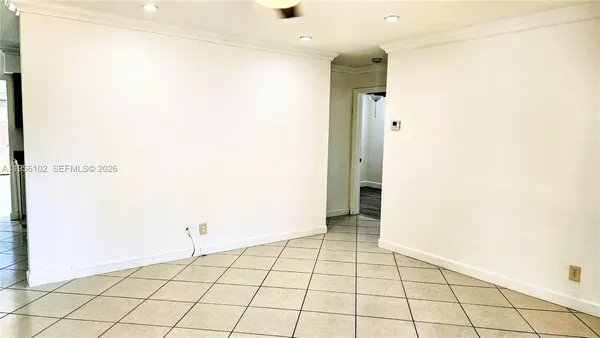 a view of an empty room