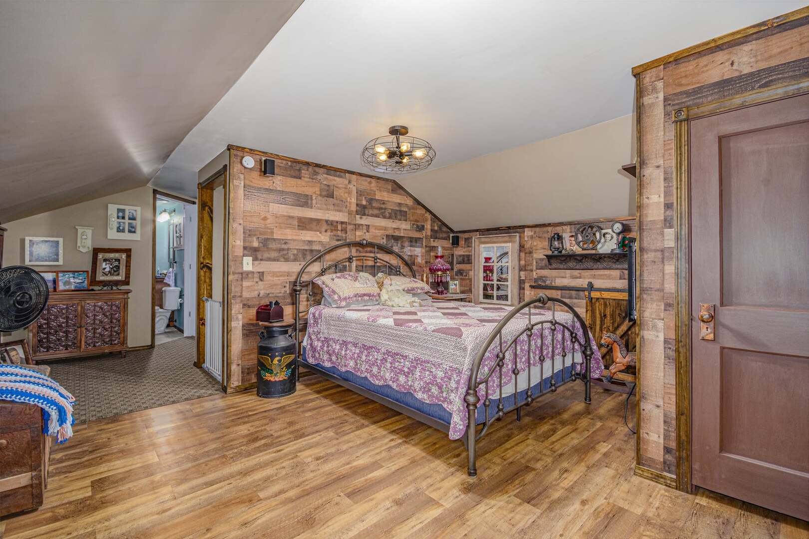 433 East Main Street Salem, IL 62881 - Photo 33 of 48 a bedroom with a bed and a mirror