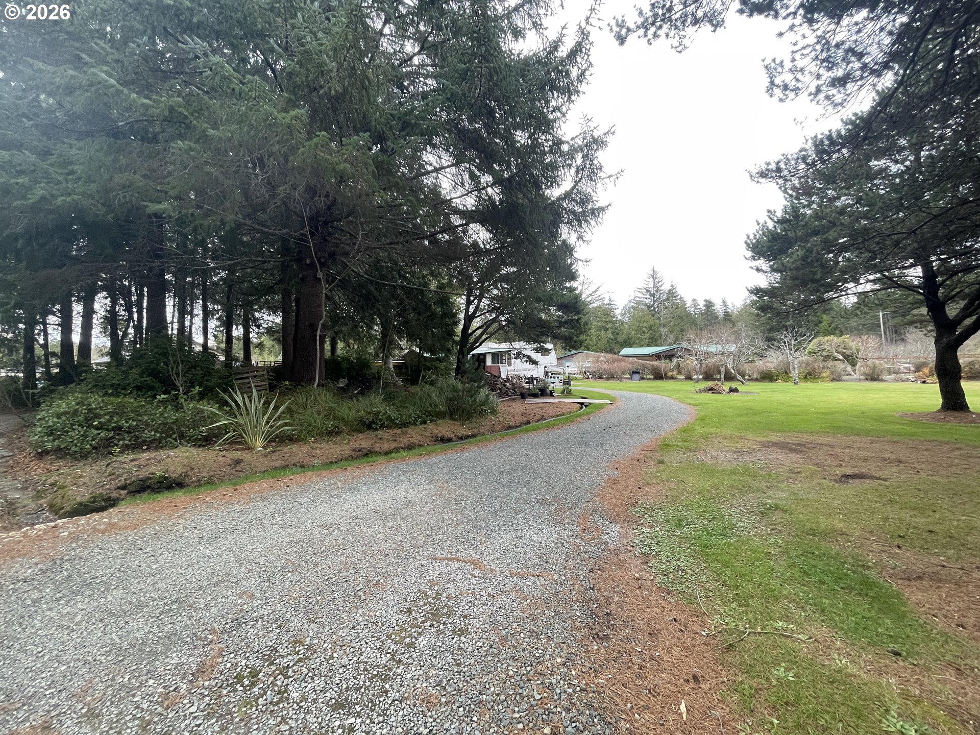 Cozy Pines Bandon, OR 97411 - Photo 5 of 13 a view of road with trees