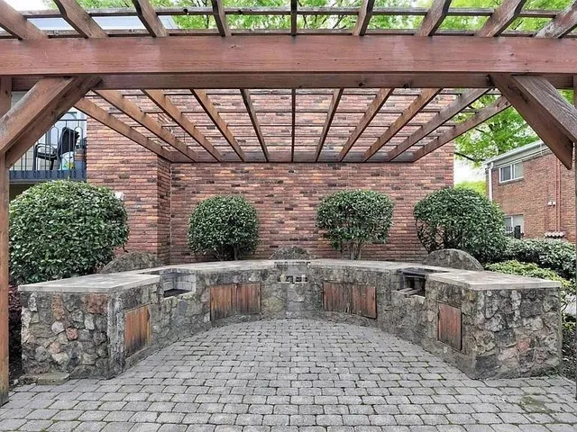 a view of outdoor space with a sink