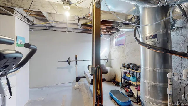 a view of storage and utility room