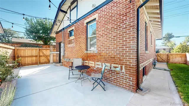 a house view with a seating space