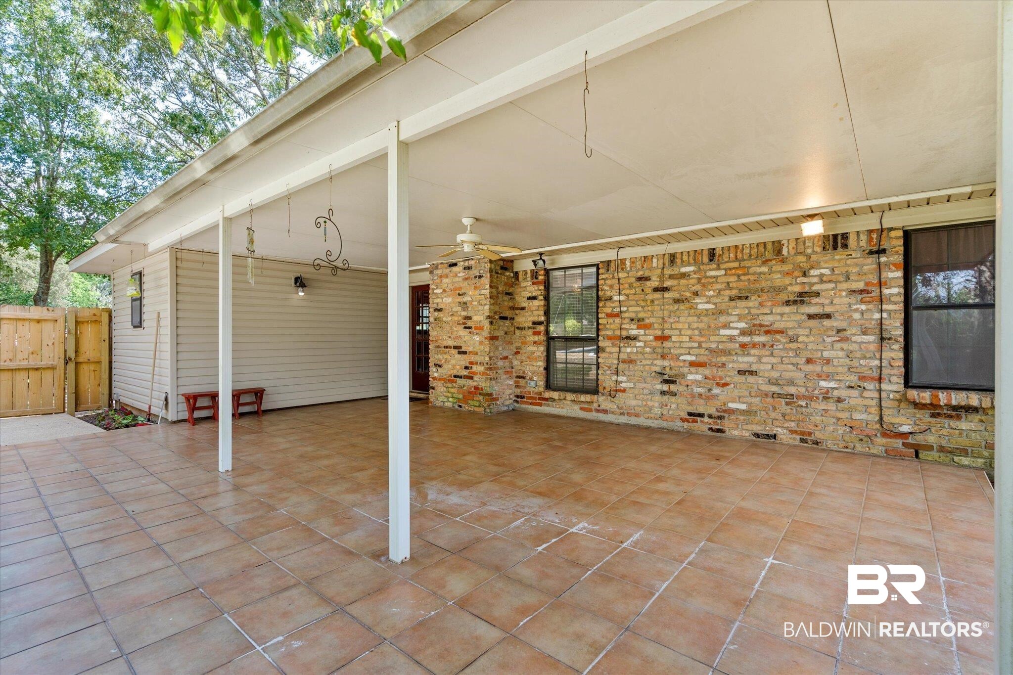 9623 Sunview Drive Semmes, AL 36575 - Photo 25 of 30 View of patio with ceiling fan
