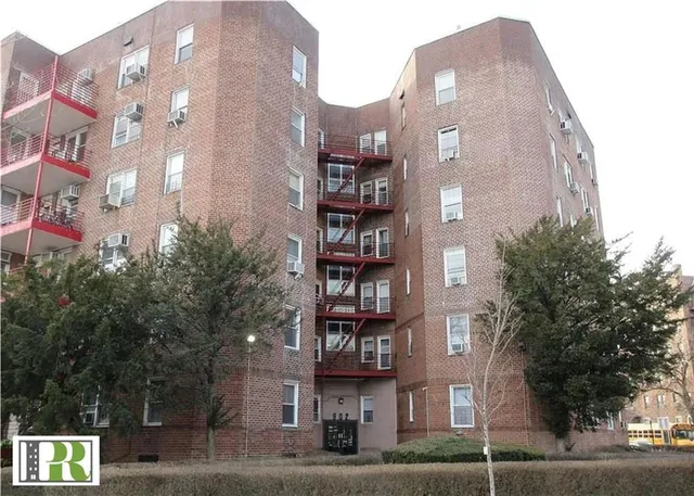 a front view of a building