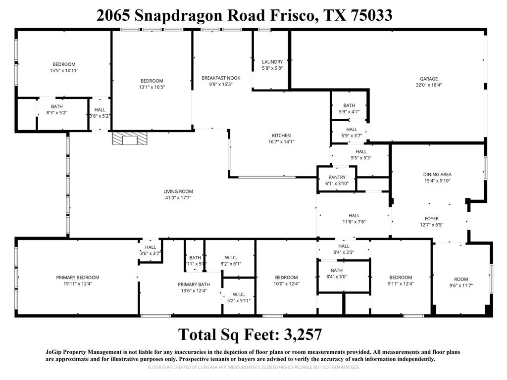 2065 Snapdragon Road Frisco, TX 75033 - Photo 39 of 39 Floor plan