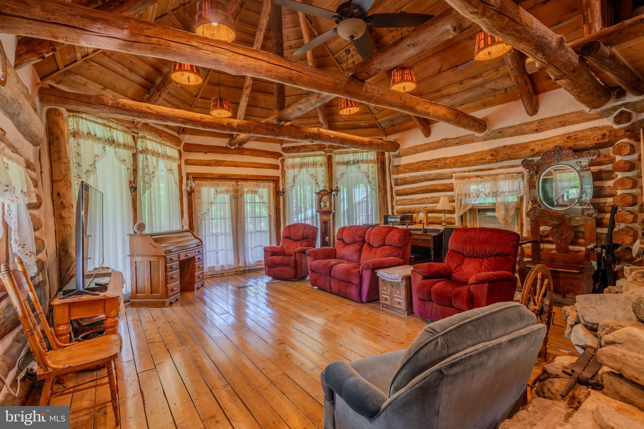 1520 Lingle Valley Road Milroy, PA 17063 - Photo 135 of 144 Cozy log cabin retreat with rustic charm.