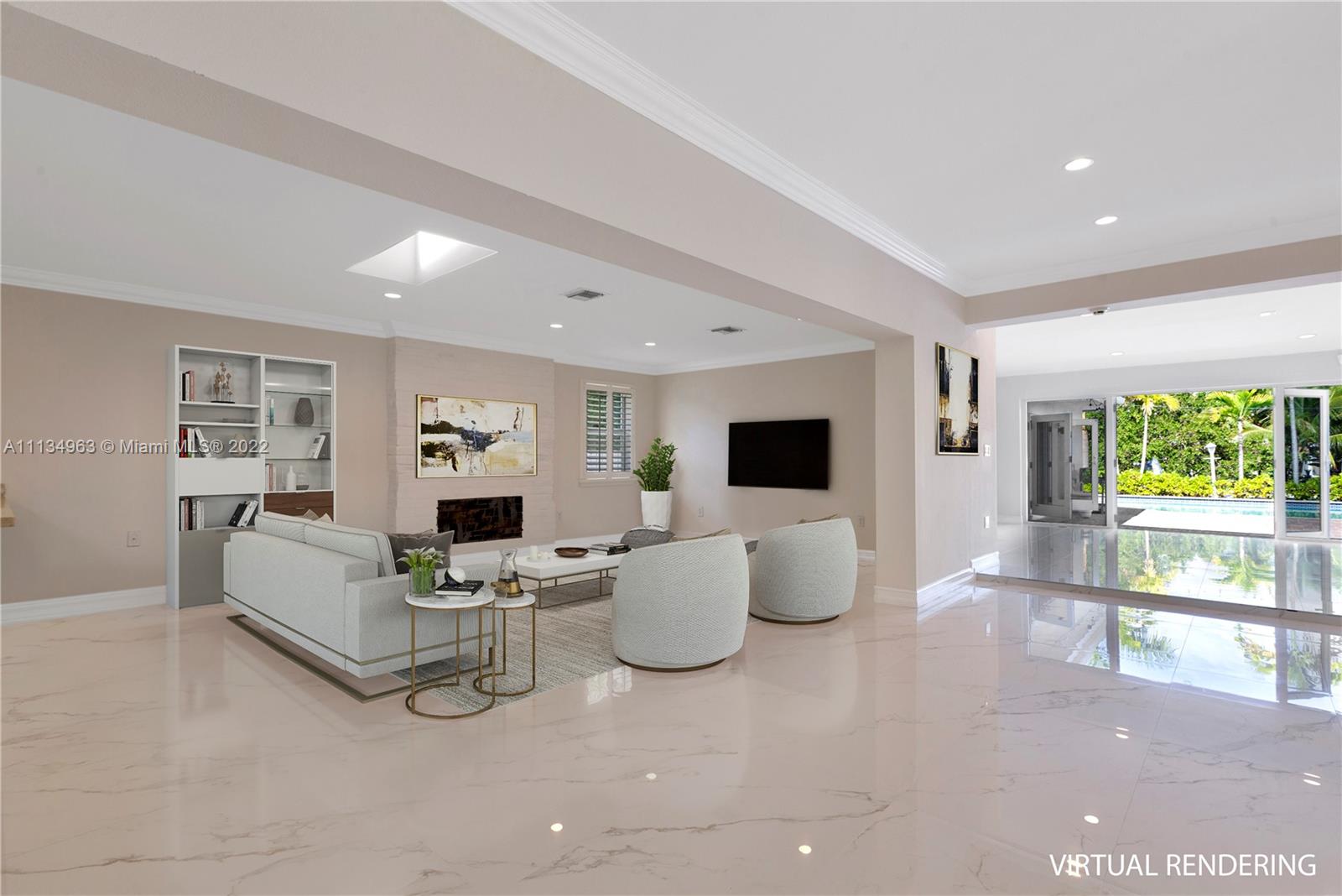1777 Daytonia Road Miami Beach, FL 33141 - Photo 24 of 36 a living room with furniture and a flat screen tv