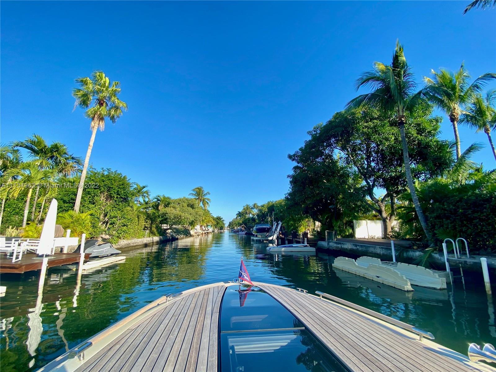 1777 Daytonia Road Miami Beach, FL 33141 - Photo 32 of 36 a view of a lake with a floor to ceiling window next to a yard