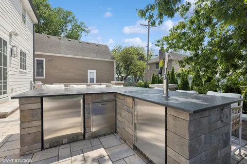 a outdoor view covered with tall trees