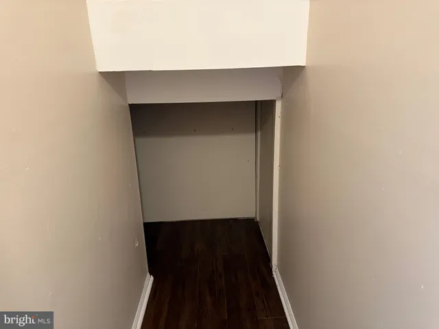 a close view of walk in closet