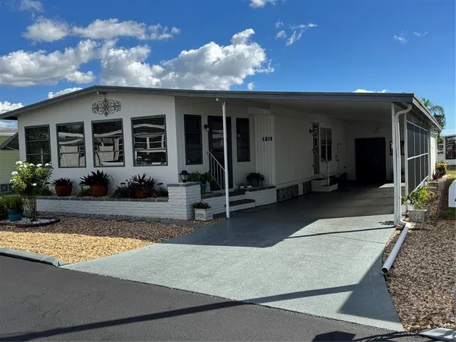 a view of a house with patio