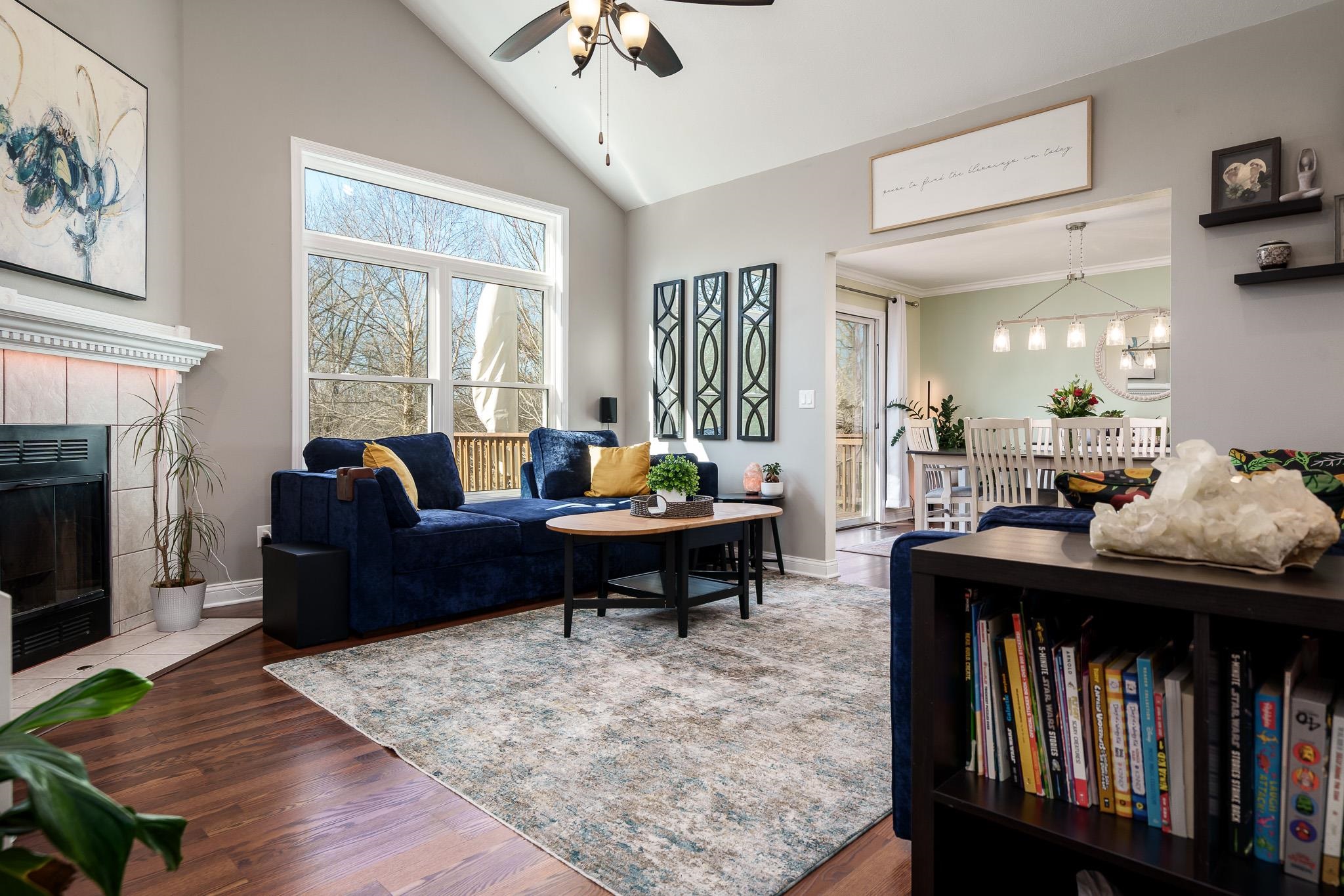 651 Genoa Street Cherry Valley, IL 61016 - Photo 4 of 70 a living room with furniture and a fireplace