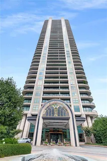 a front view of a multi story building