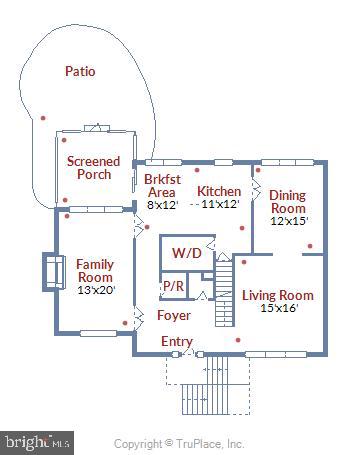 9340 Reach Road Potomac, MD 20854 - Photo 41 of 43 Main Level Floor Plan
