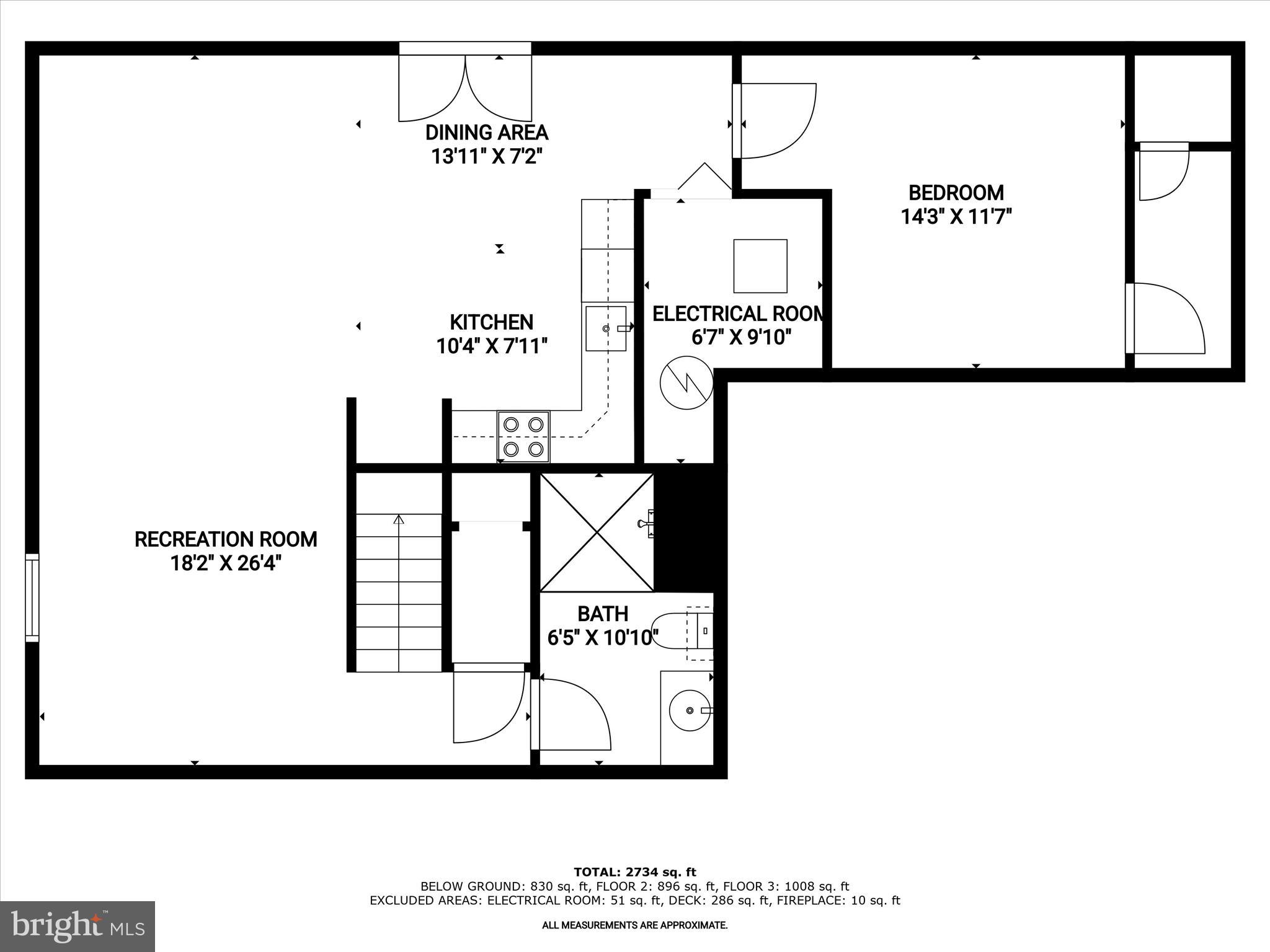 9440 Ridgeview Drive Columbia, MD 21046 - Photo 48 of 57 1st_floor_9440_ridgeview_drive_columbia_with_dim