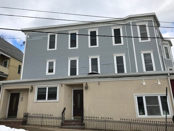 a large building with a window