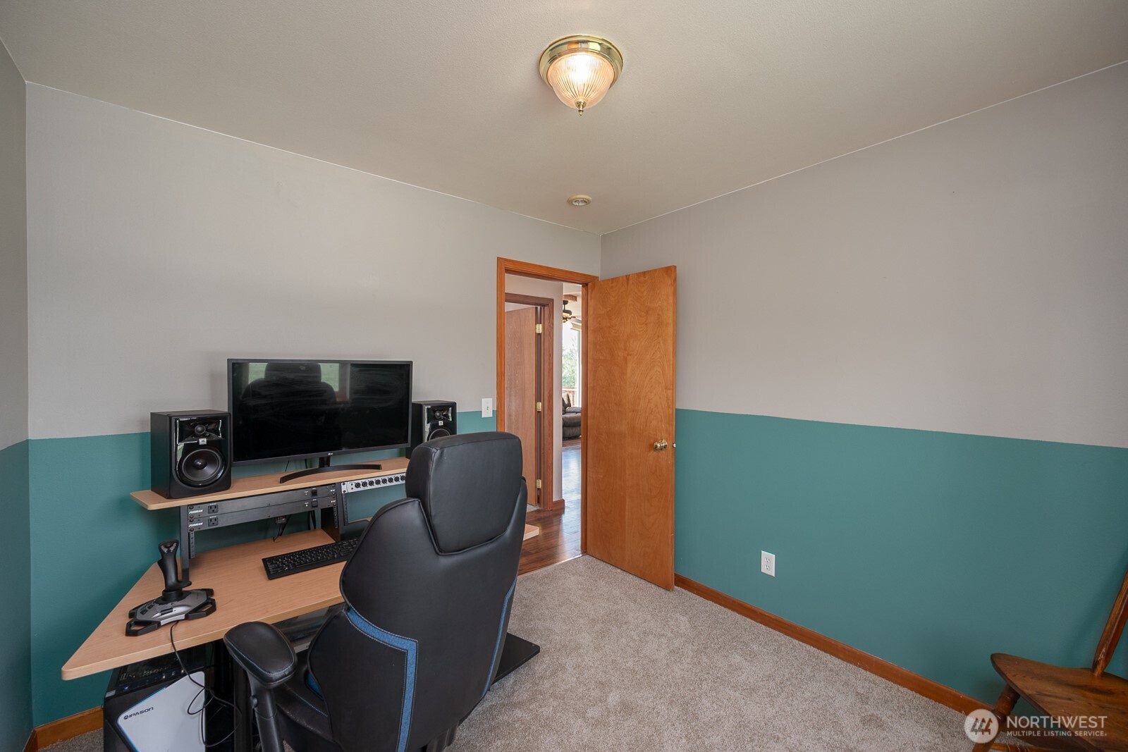 2207 West Depot Springs Road Spangle, WA 99031 - Photo 17 of 26 a view of a workspace with furniture and a window