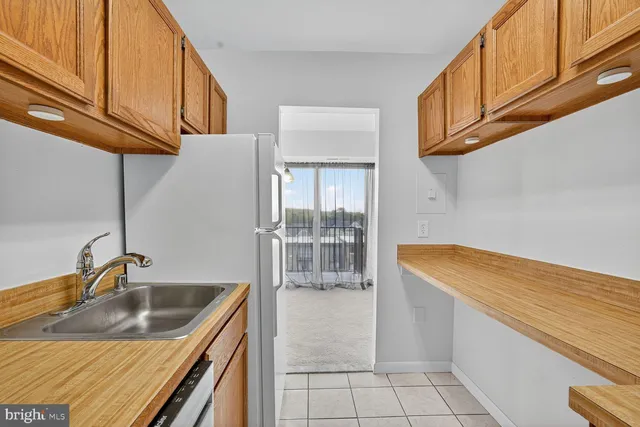a storage room with cabinets