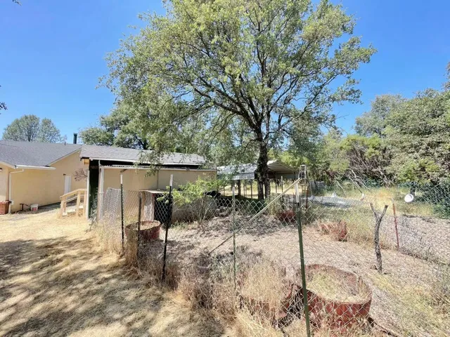 a backyard of a house