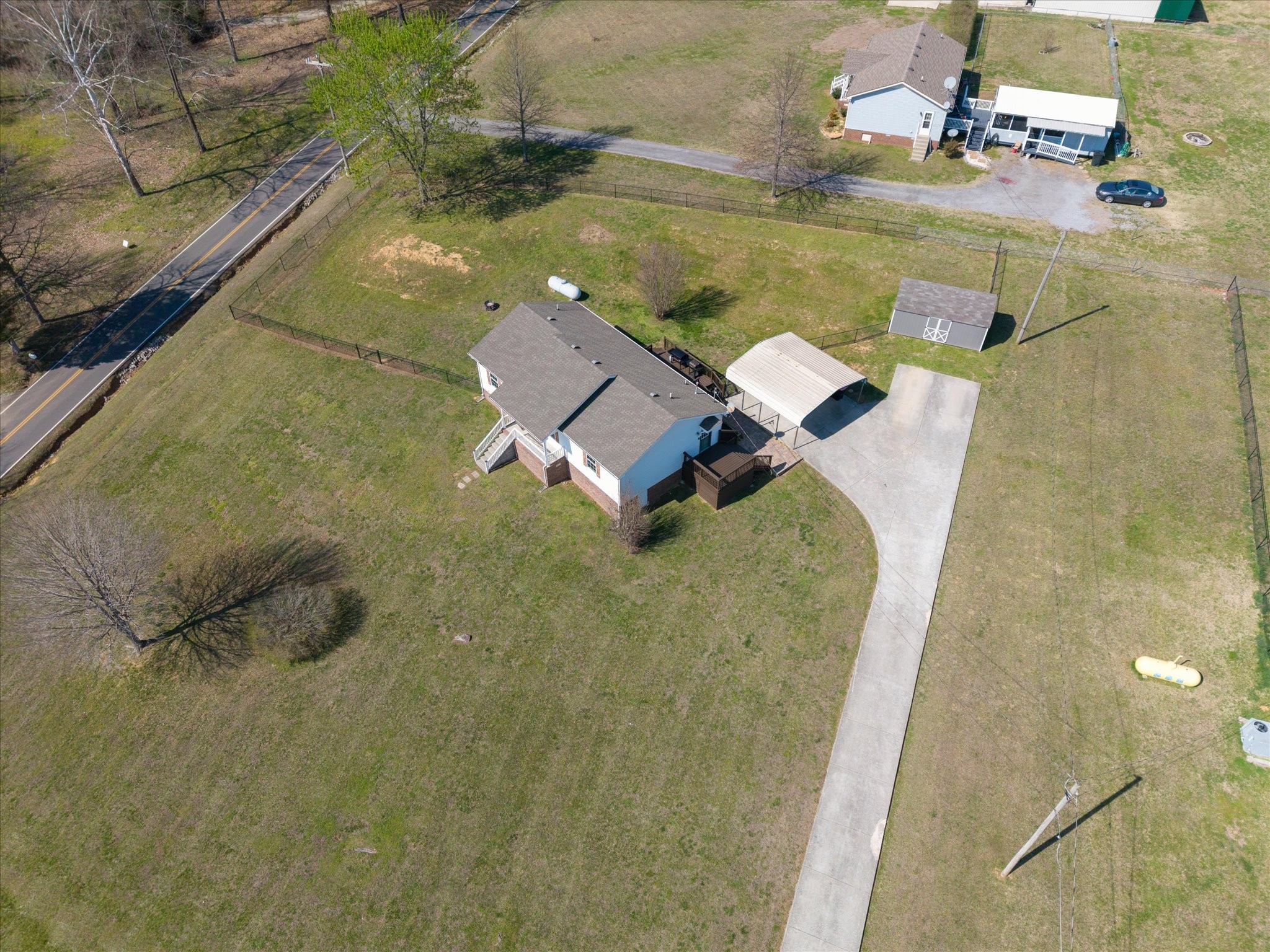 3695 Armstrong Road Springfield, TN 37172 - Photo 17 of 36 an aerial view of a house with a yard