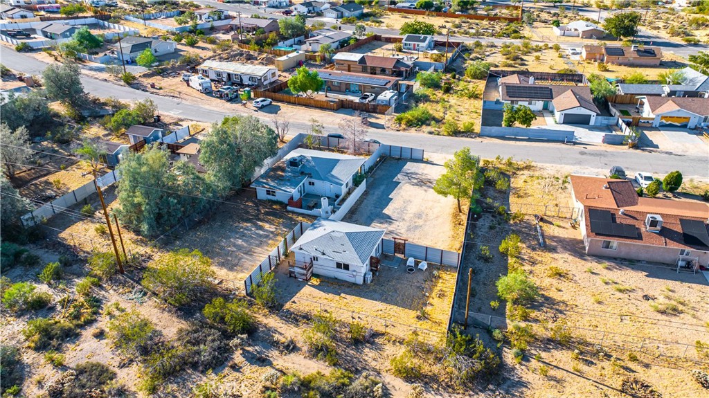 61879 Valley View Circle Joshua Tree, CA 92252 - Photo 52 of 63 an aerial view of a house with yard swimming pool and ocean view