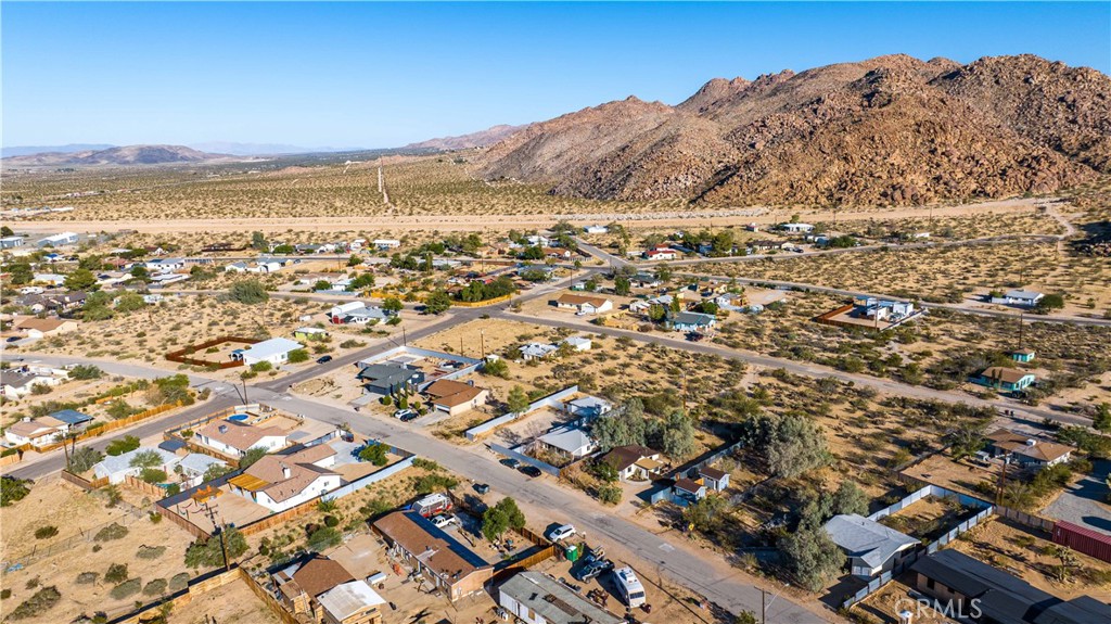 61879 Valley View Circle Joshua Tree, CA 92252 - Photo 55 of 63 an aerial view of residential houses with outdoor space