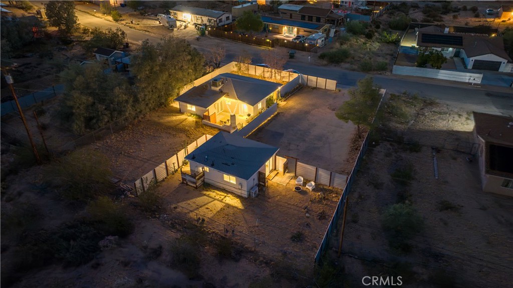 61879 Valley View Circle Joshua Tree, CA 92252 - Photo 61 of 63 an aerial view of a house with a yard