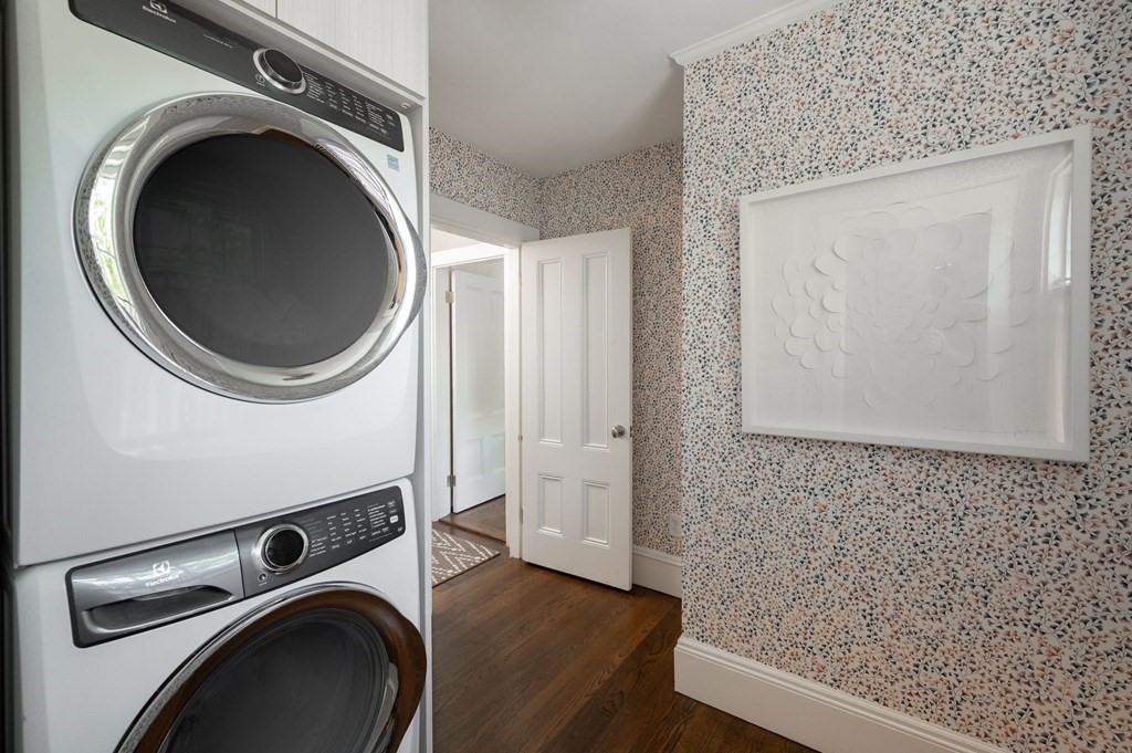 10 Elm Street Hingham, MA 02043 - Photo 14 of 19 a utility room with dryer and washer