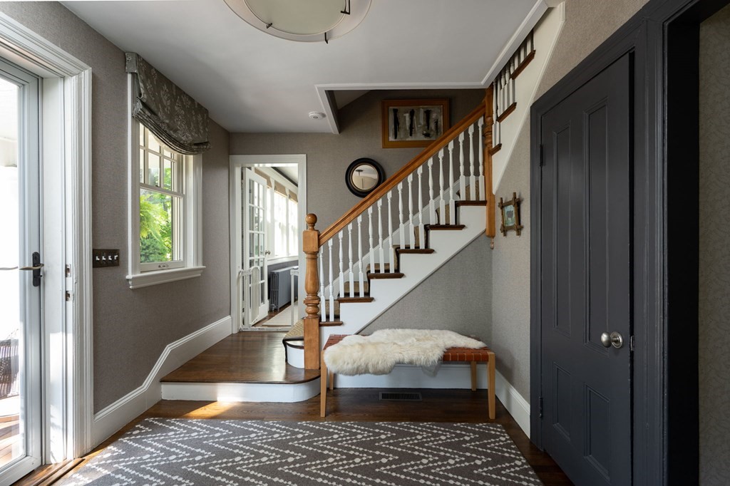10 Elm Street Hingham, MA 02043 - Photo 3 of 19 a view of entryway and hall with wooden floor