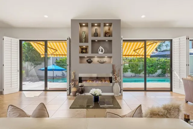 a view of a swimming pool