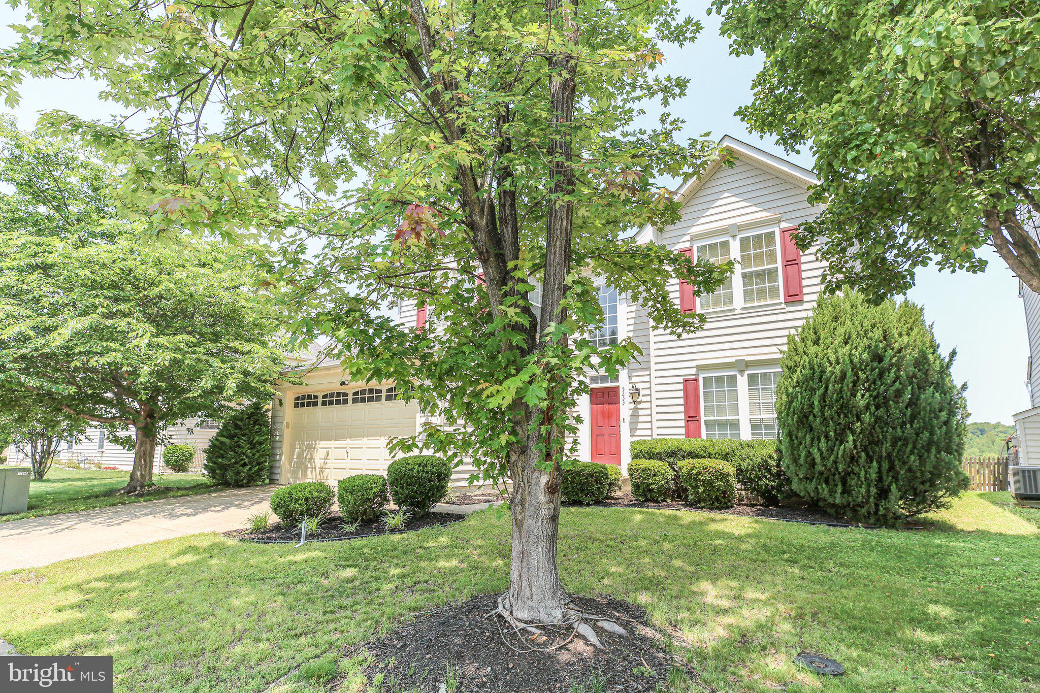 5233 Windbreak Drive Fredericksburg, VA 22407 - Photo 4 of 53 a front view of a house with a yard and trees