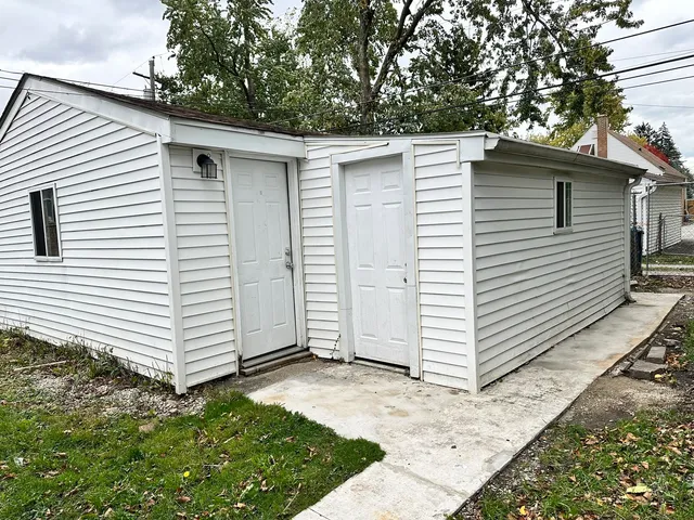 a front view of a house