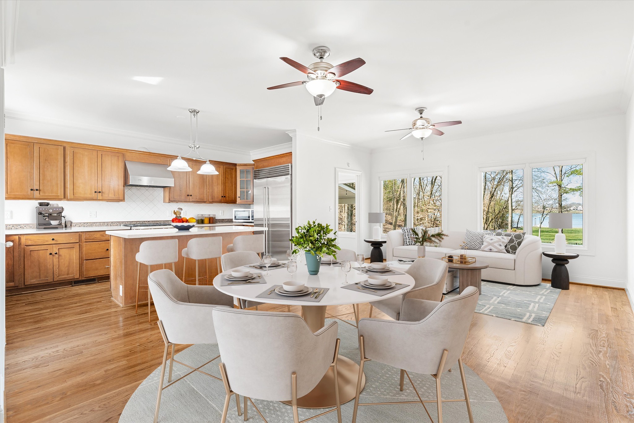 3863 Saundersville Ferry Road Mount Juliet, TN 37122 - Photo 13 of 83 a view of a dining room with furniture window and wooden floor