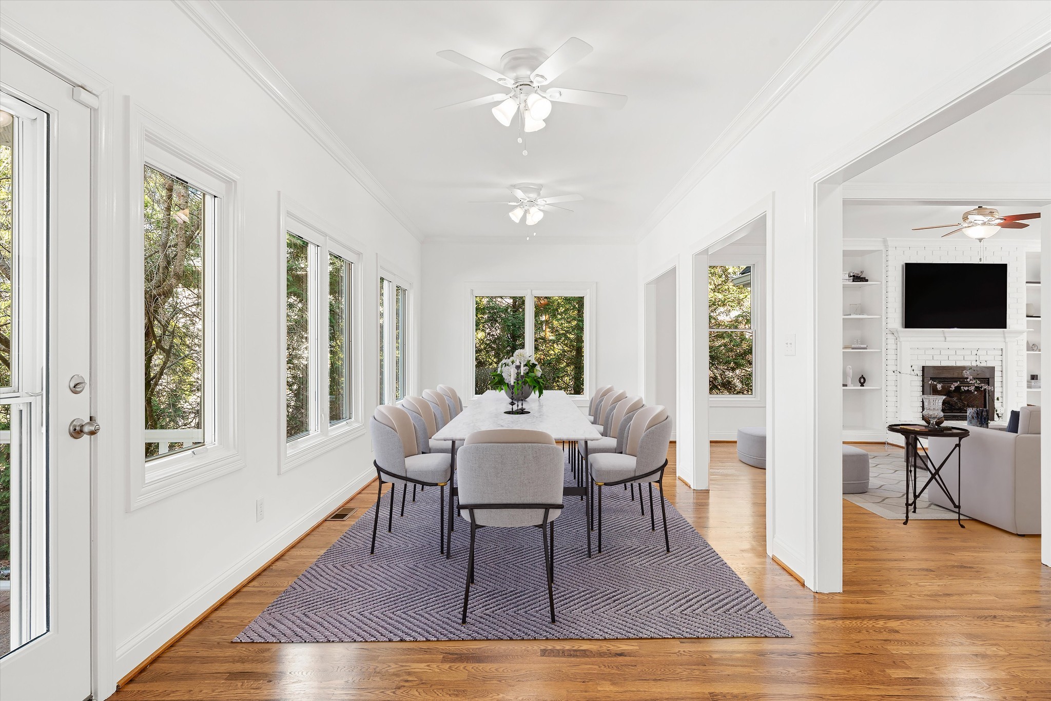 3863 Saundersville Ferry Road Mount Juliet, TN 37122 - Photo 19 of 83 a view of a dining room with furniture window and wooden floor