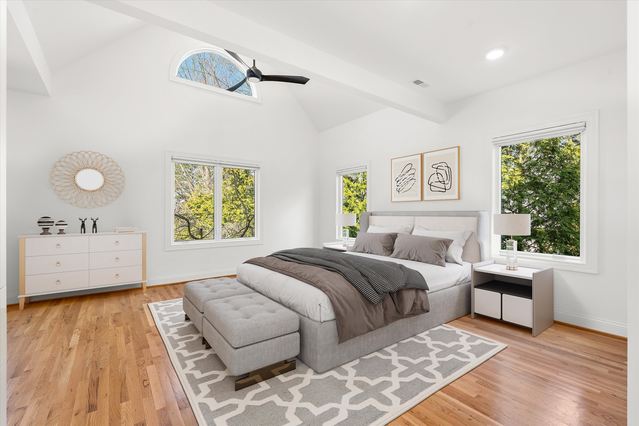 3863 Saundersville Ferry Road Mount Juliet, TN 37122 - Photo 32 of 83 a bedroom with a large bed and a window