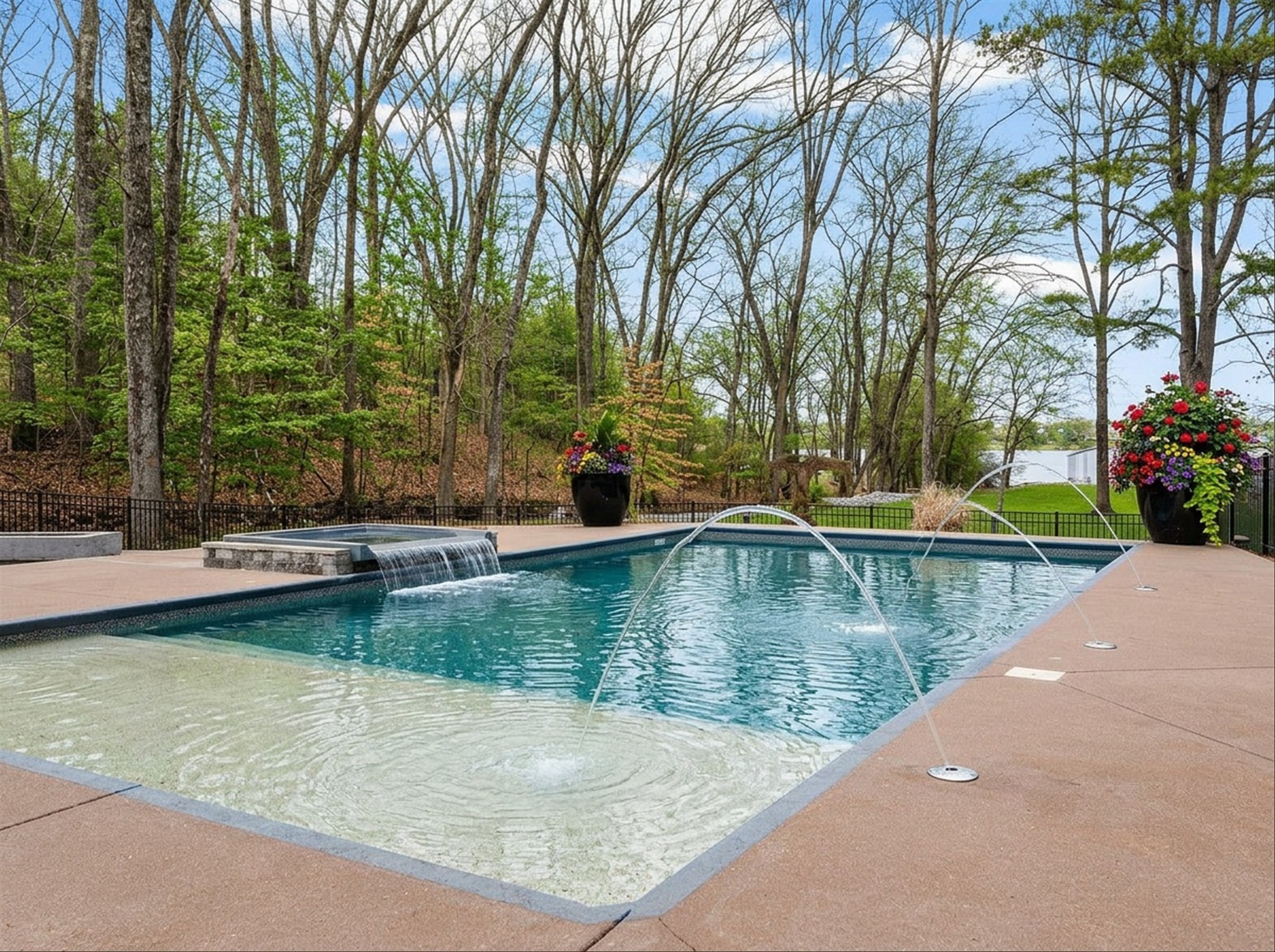 3863 Saundersville Ferry Road Mount Juliet, TN 37122 - Photo 58 of 83 a view of swimming pool with outdoor seating and plants
