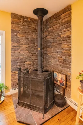 a view of a brick wall