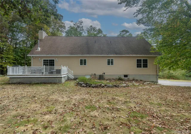a backyard of a house
