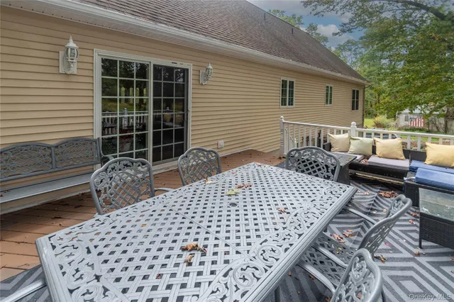 a view of balcony with couch