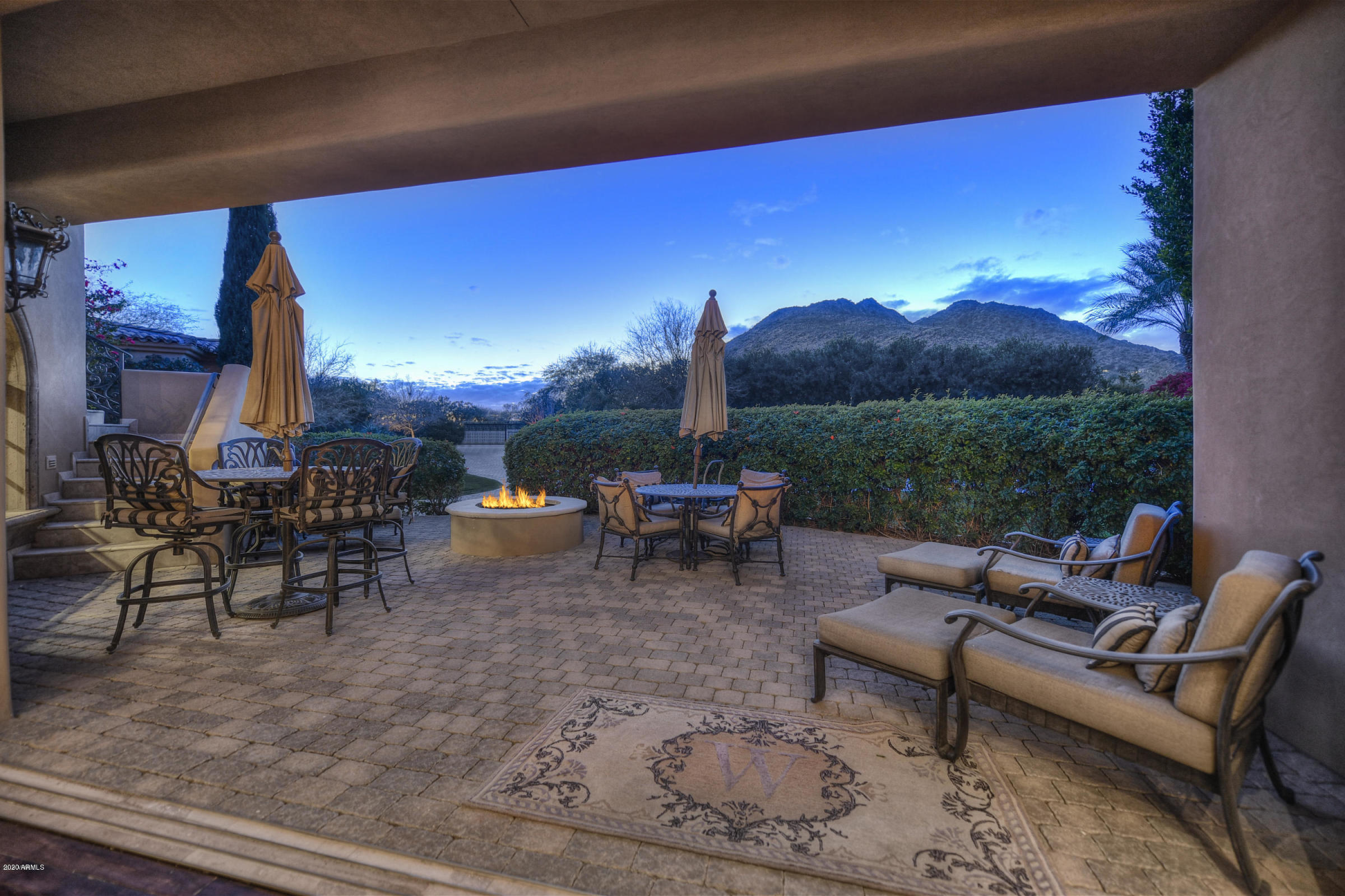 5035 North Invergordon Road Paradise Valley, AZ 85253 - Photo 20 of 43 Front Patio & Firepit