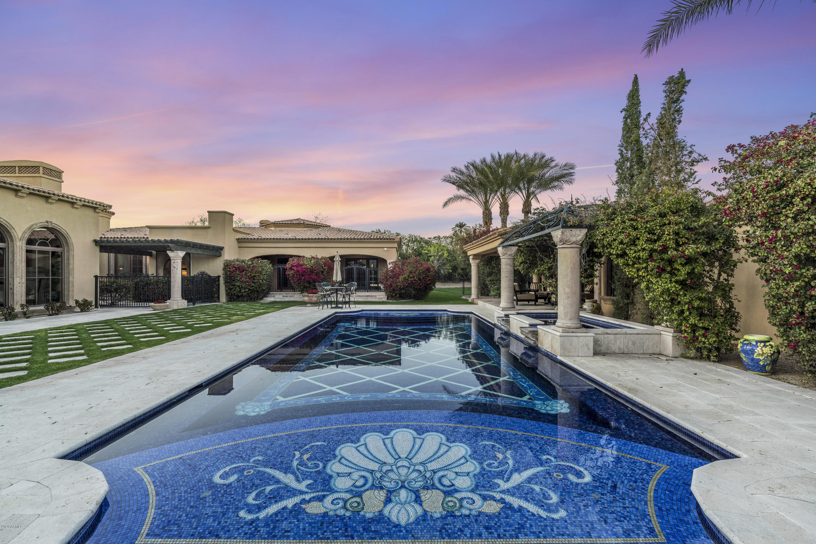 5035 North Invergordon Road Paradise Valley, AZ 85253 - Photo 7 of 43 Mosaic Tile Pool