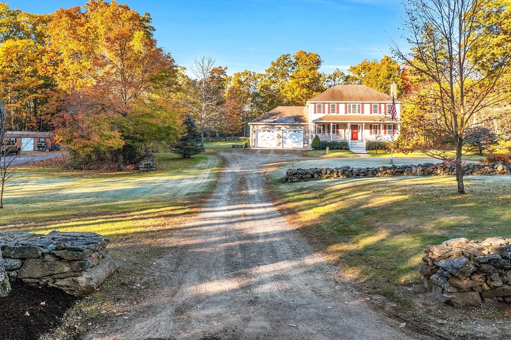 32 Simonds Hill Road Hubbardston, MA 01452 - Photo 42 of 42 a view of a house with a swimming pool