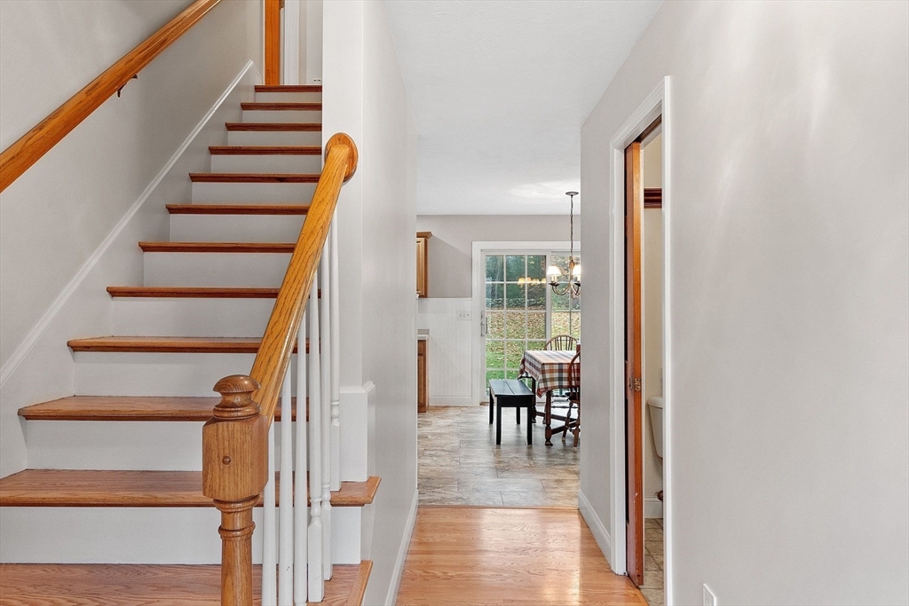 32 Simonds Hill Road Hubbardston, MA 01452 - Photo 5 of 42 a view of entryway and hall with wooden floor