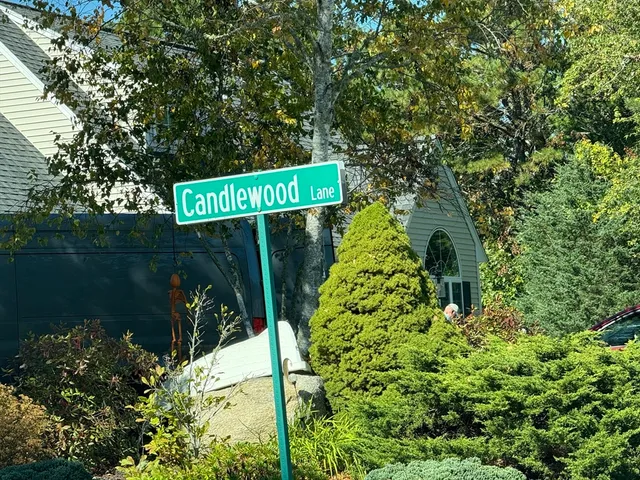 a view of sign board with lake view