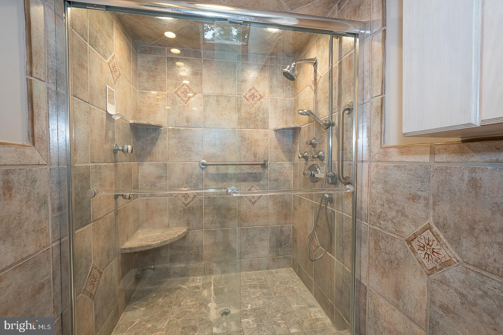 577 Tory Hill Road Devon, PA 19333 - Photo 27 of 63 Ceramic Tile Shower w/ Frameless Glass Doors